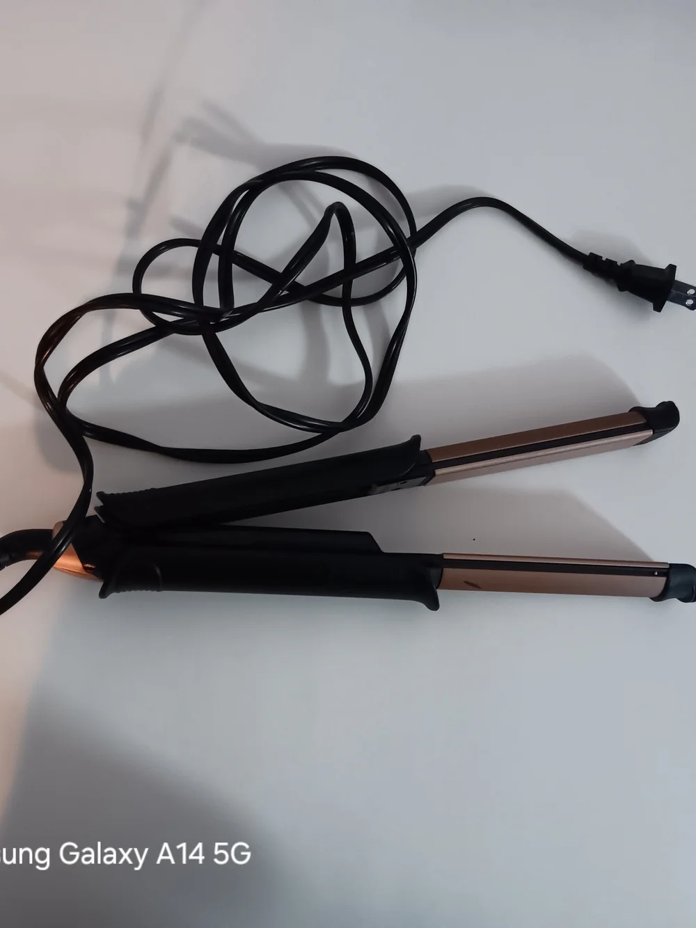 Professional Black and Rose Gold Hair Straightener Flat Iron